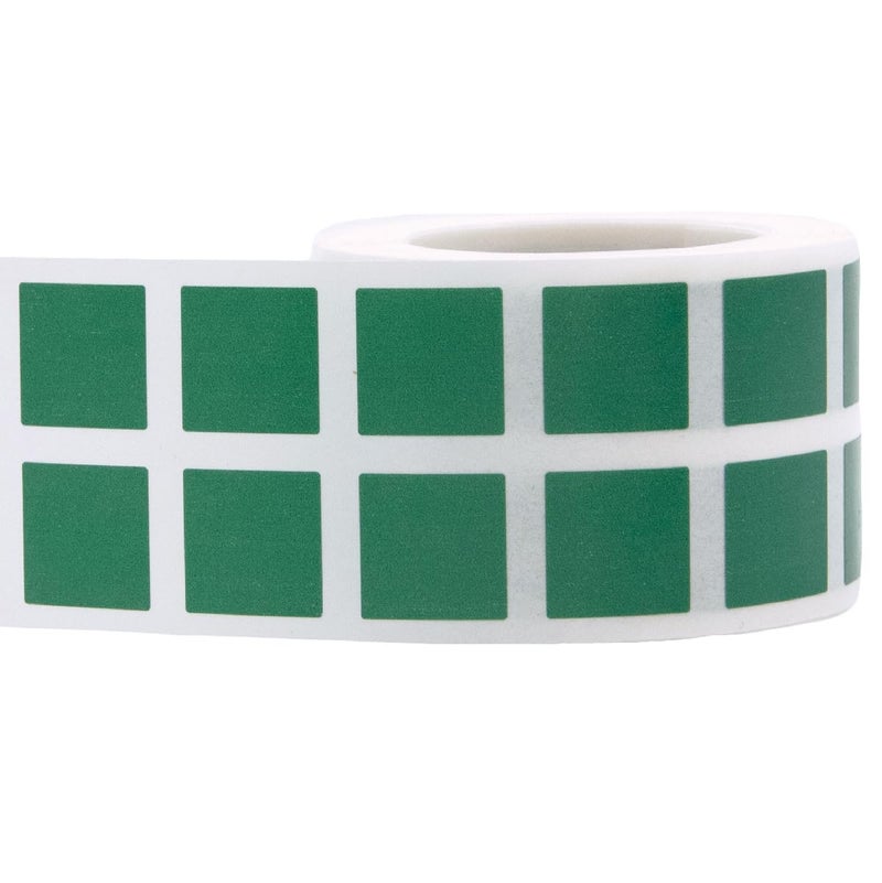 InStockLabels.com Green 1/2" Inch Square Adhesive Labels 1,000 Color Coding Dot Stickers for Efficient Inventory Management, Crafting Projects, and Organizational Tasks in Offices, Schools, and Homes - Image 3